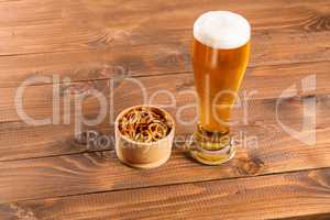 Oktoberfest Beer Mug and traditional German pretzels