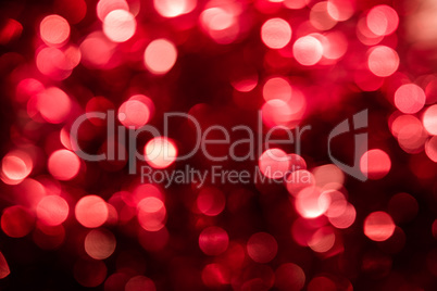 Abstract red circular bokeh background of Christmas light