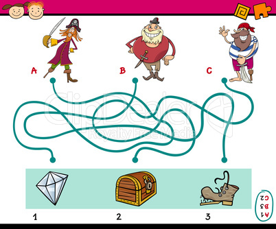 paths puzzle educational task