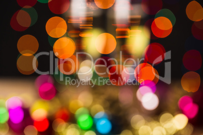 Defocused Christmas Lights Background