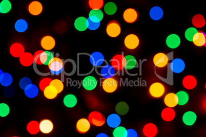 Defocused Christmas Lights Background