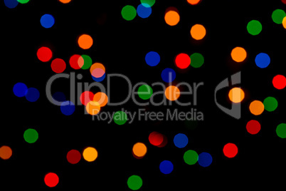 Defocused Christmas Lights Background