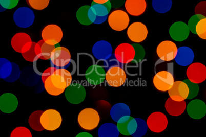 Defocused Christmas Lights Background