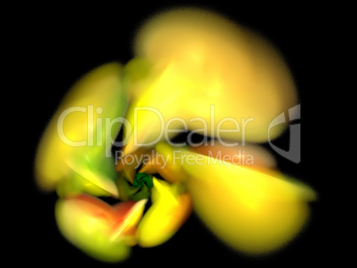 image of one Digital Fractal on Black Color image of one Digital Fractal on Black Color