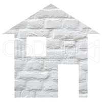 White brick house