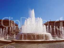 Retro look Fountain in Milan