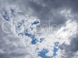 Blue sky with clouds background