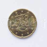 Finnish 20 cent coin