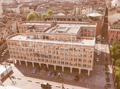 Retro looking Turin municipal building