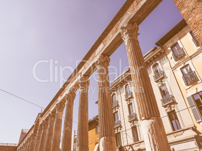 Retro looking Colonne di San Lorenzo Milan