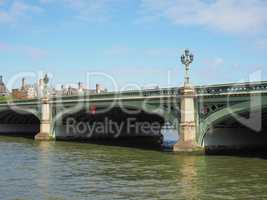 Westminster Bridge in London