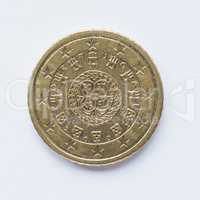 Portuguese 50 cent coin