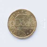 Luxembourg 20 cent coin