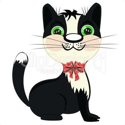 cat with bow.eps