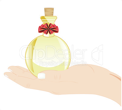 perfume in palm.eps