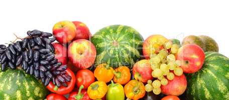 Collection of fruit and vegetables