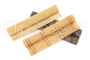 Collection bamboo mats