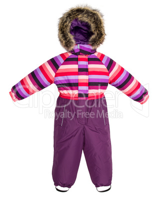 Childrens snowsuit fall