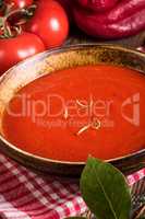 Rustic tomato soup