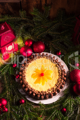 chocolate orange cheesecake