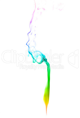 Abstract multicolored smoke