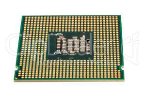 Electronic collection - Computer CPU Processor Chip isolated on