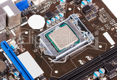 Electronic collection - CPU socket on motherboard