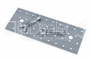 Perforated metal sheet and screw (bolt) nuts