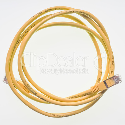 LAN cable with RJ45 plug
