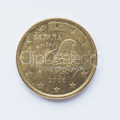 Spanish 50 cent coin