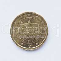 Slovak 20 cent coin