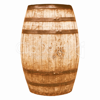 Retro looking Wine or beer barrel cask