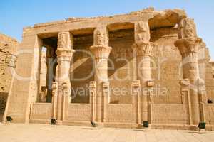 Ruined Columns at Edfu, Egypt