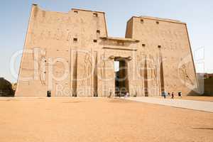 Ruined Columns at Edfu, Egypt