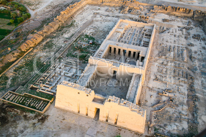 Aerial View of Ruined Temple, Egypt