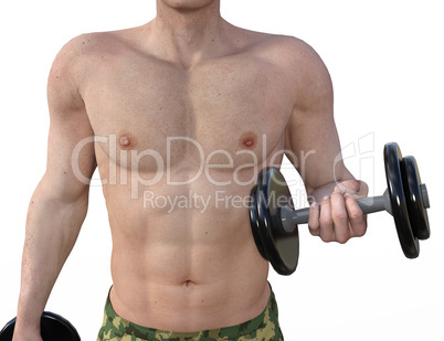 Man Lifting Weights