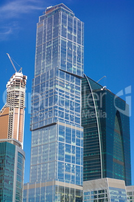 skyscraper develop on sky background