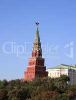 Kremlin Tower on Sky Background
