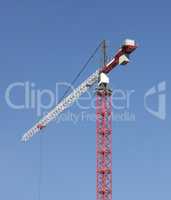 Crane Tower on Sky Background