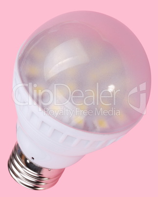 Led Tube Lamp on Pink Background