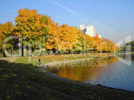 autumn in city park