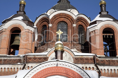 church in the winter daytime