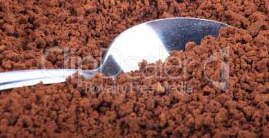 instant coffee  and teaspoon