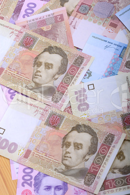 Ukrainian money background