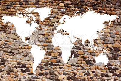 World map white background