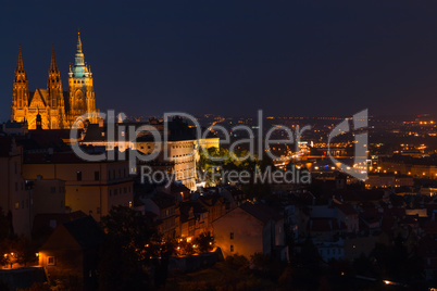 Evening over Prague