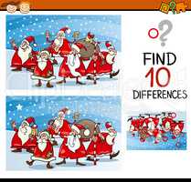 christmas differences task for kids