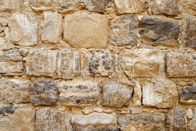 Texture of Medieval castle stone wall