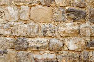 Texture of Medieval castle stone wall