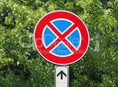 Do not Park sign